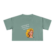 Women's Crop Tee — Retro Pop Art Girl 'I Wanna Be 14 Again' T-Shirt Top