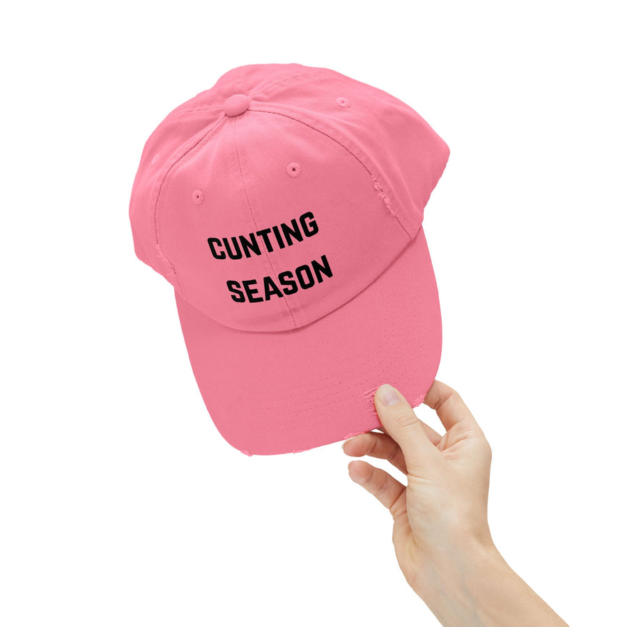"Cunting Season" Distressed Cap