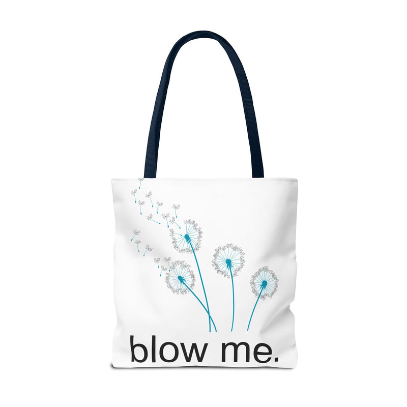 Large 18" x 18" Tote Bag — Dandelion "Blow Me" Tote