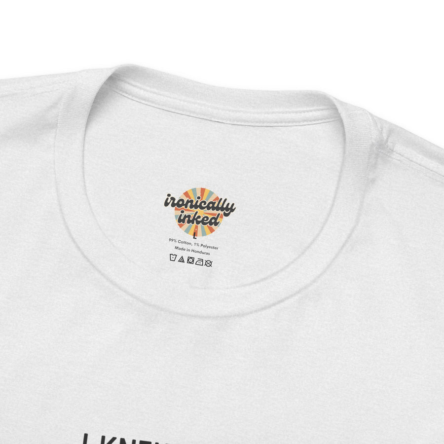 Graphic T‑Shirt — 'I Knew Who I Was This Morning'  Wonderland Quote Tee