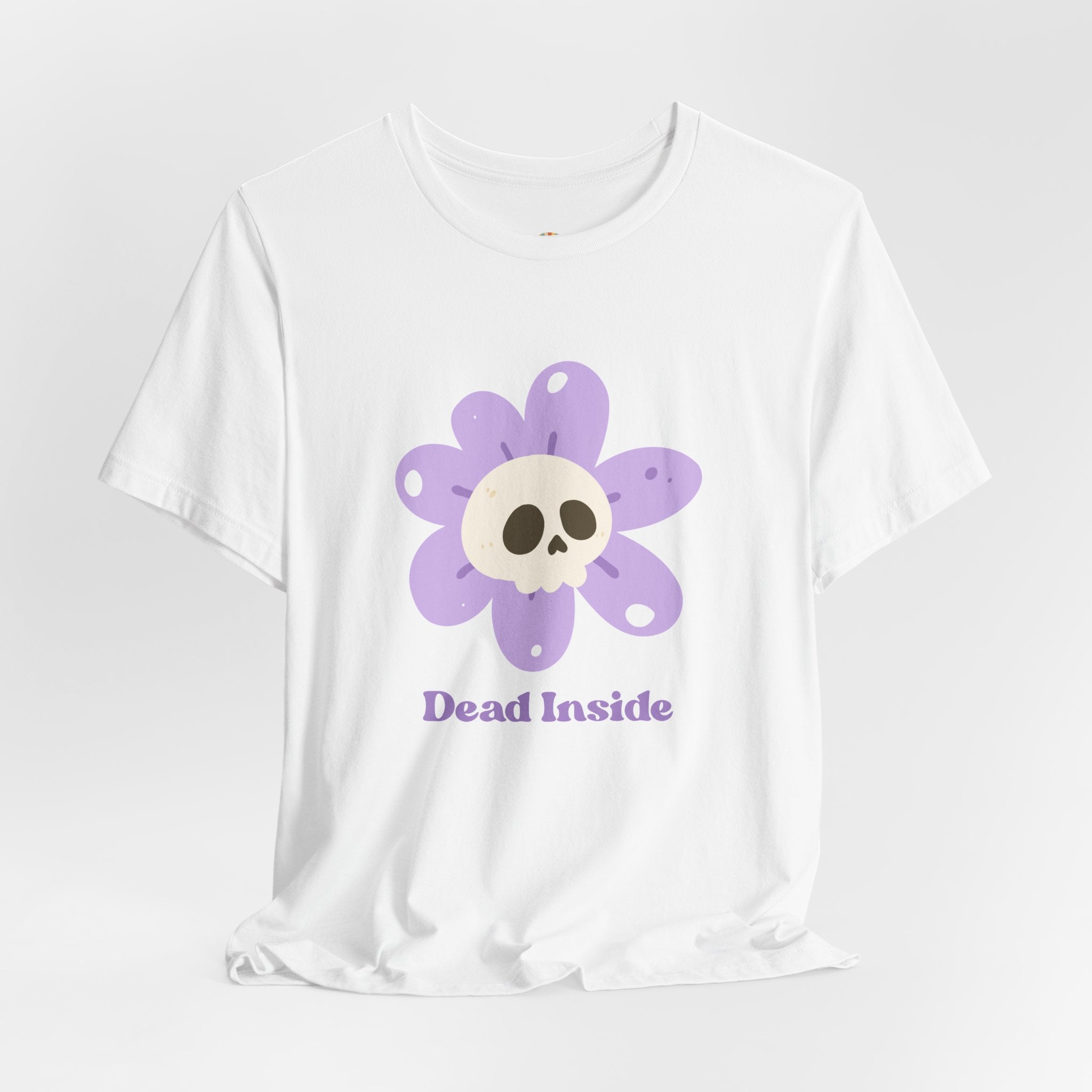 "Dead Inside" Skull Flower Tee — Mental Health Awareness T‑Shirt