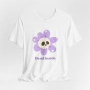 "Dead Inside" Skull Flower Tee — Mental Health Awareness T‑Shirt