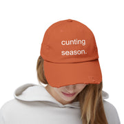 Distressed Hat - "Cunting Season" Sassy Baseball Cap