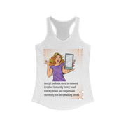 Message Delay - Women's Ideal Racerback Tank