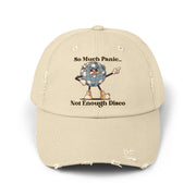 Distressed Cap — "So Much Panic... Not Enough Disco" Retro Disco Baseball Hat