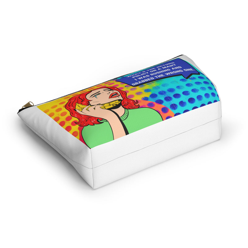 Pop Art Large Travel Bag — "What's the return policy on a man?"