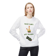 Drop Dabs Not Bombs - Unisex Midweight Softstyle Fleece Crewneck Sweatshirt