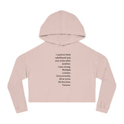 Adulthood - Women’s Cropped Hooded Sweatshirt