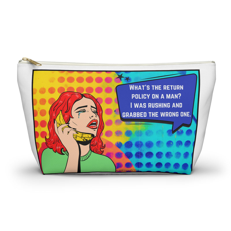 Pop Art Large Size Travel Bag — "What's the return policy on a man? I was rushing and grabbed the wrong one."
