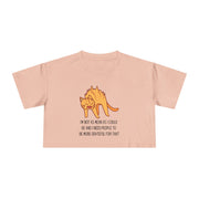 Crop Tee — Sassy Cat Graphic with Quote: "I’m Not As Mean As I Could Be, and I Need People To Be More Grateful For That" T-shirt Top