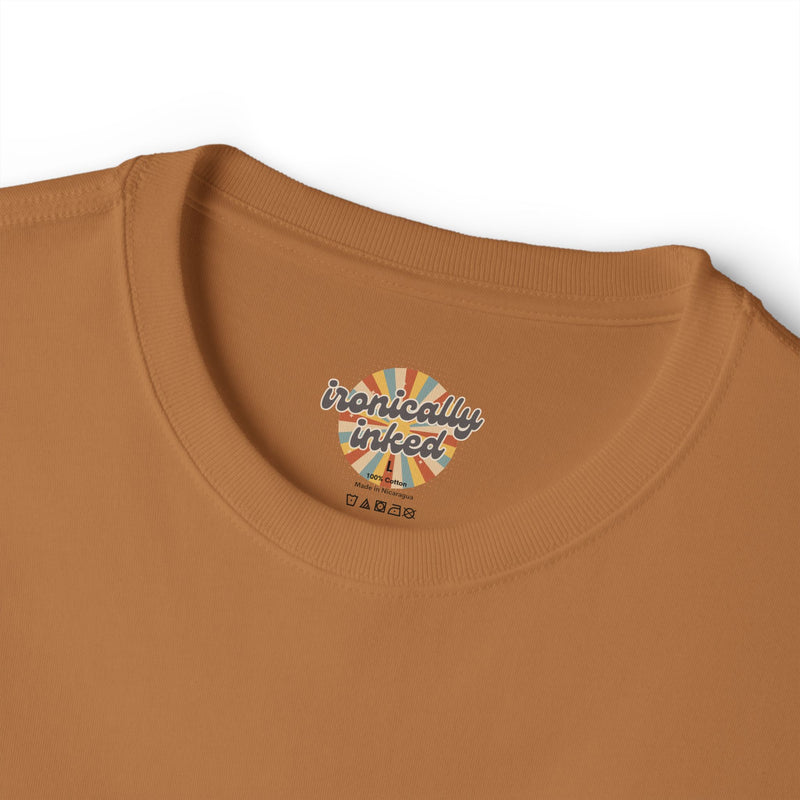 Graphic Boxy Tee — "serve cunt. don't be one." Minimalist Text Statement Shirt