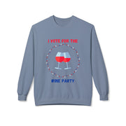 Wine Party - Unisex Midweight Softstyle Fleece Crewneck Sweatshirt