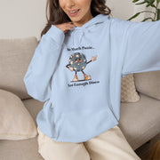 Retro Hoodie "Too Much Panic, Not Enough Disco" Hooded Sweatshirt