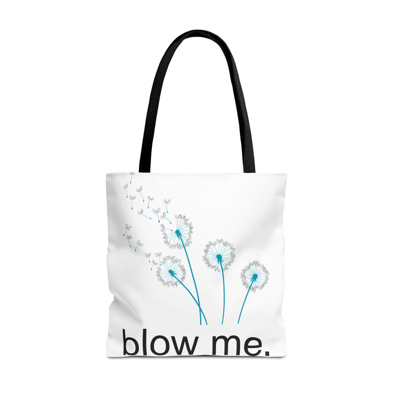 Large 18" x 18" Tote Bag — Dandelion "Blow Me" Tote