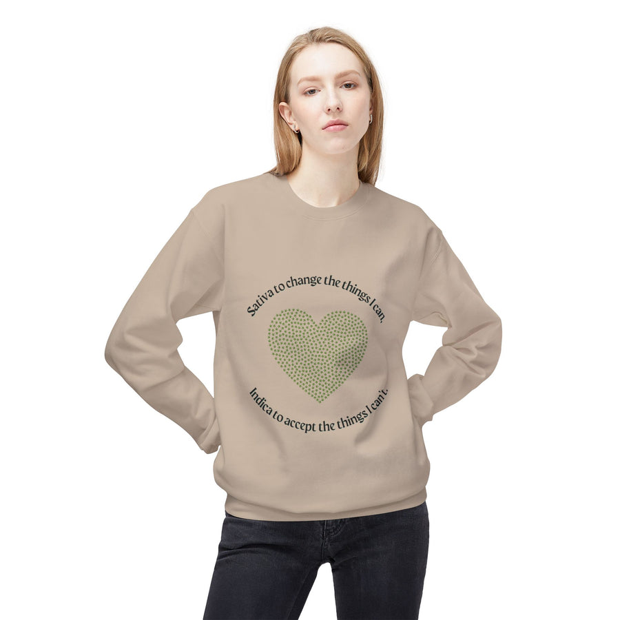 420 Serenity Prayer - Unisex Midweight Softstyle Fleece Crewneck Sweatshirt