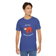 Sloth Tee 'How Do I Uninstall Anxiety?' Mental Health Awareness T-Shirt