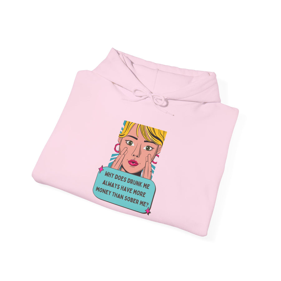 Pop Art Hoodie — Drunk Me Graphic Hooded Sweatshirt