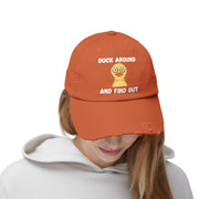 Baseball Hat "Duck Around and Find Out" Distressed Cap