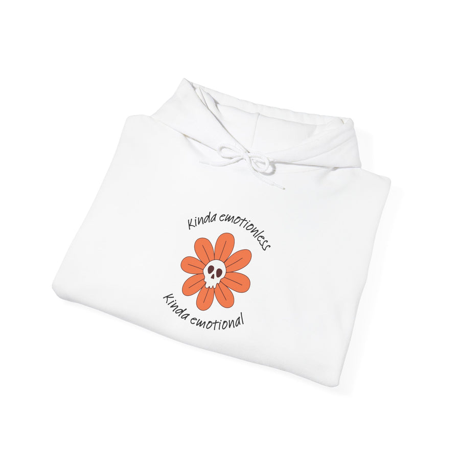 Graphic Hoodie — Kinda Emotionless, Kinda Emotional Hooded Sweatshirt