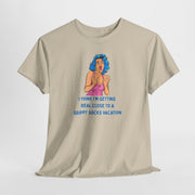 Pop Art Tee - "Grippy Socks Vacation" Mental Health Awareness Graphic T-Shirt