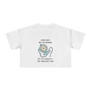 Crop Tee —  "I Knew Who I Was This Morning..." Wonderland T-shirt Top