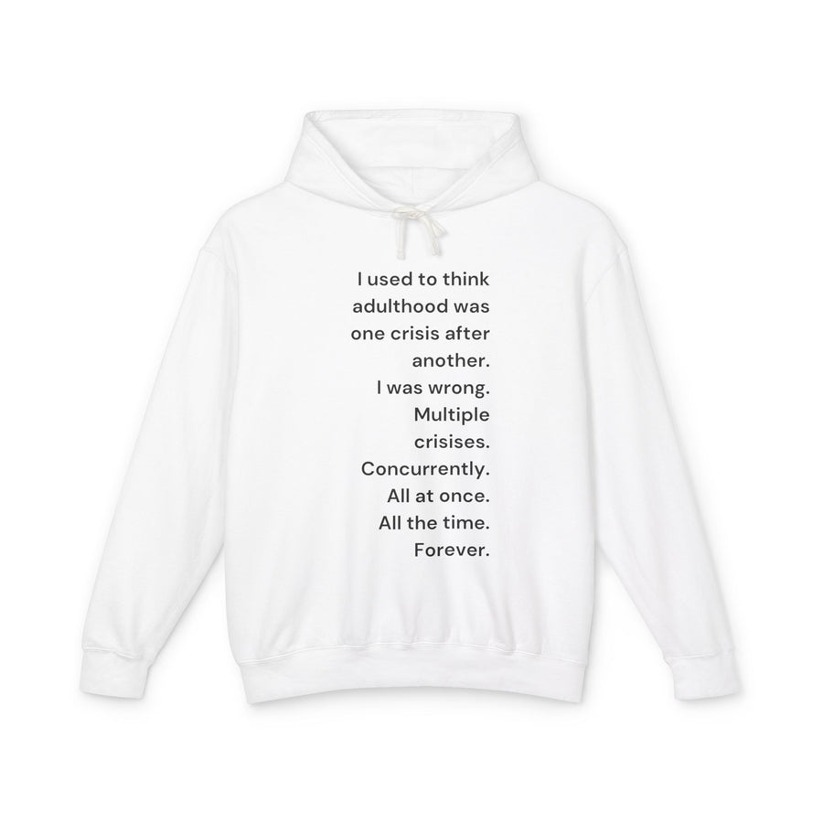 Adulthood - Unisex Lightweight Hooded Sweatshirt