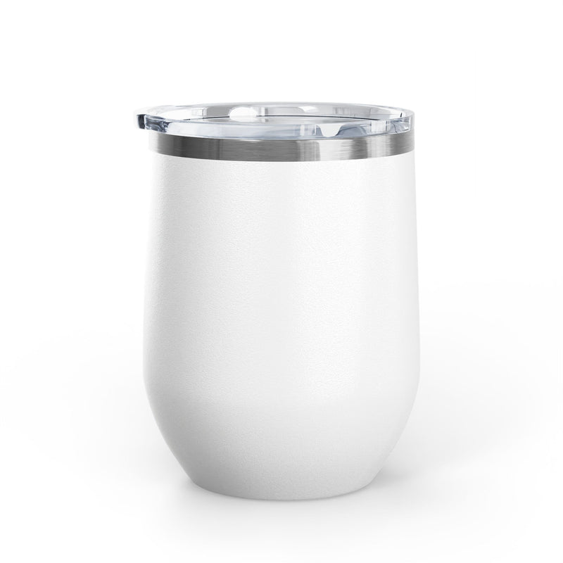 "Dead Inside" Floral Skull Wine Tumbler - Stainless Steel Insulated Outdoor Wine Cup - Pairs Perfectly with Patio for Day Drinking