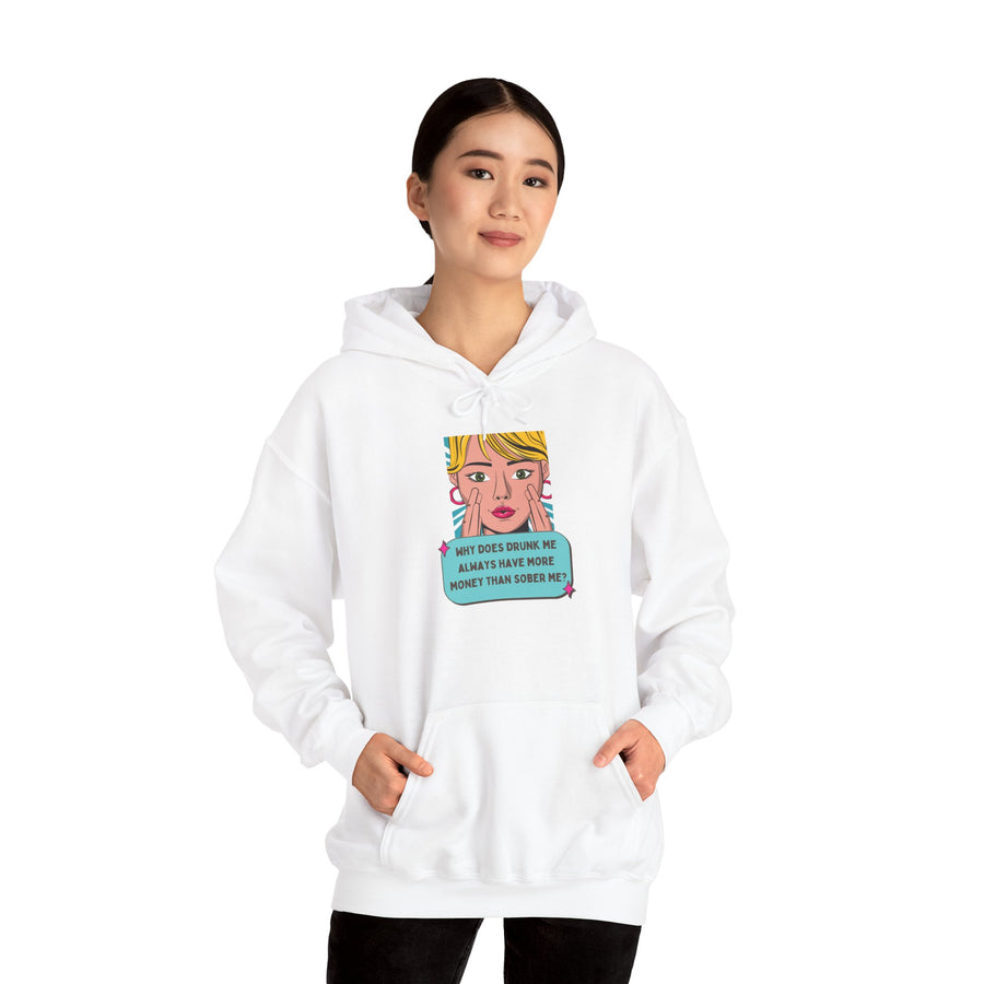Pop Art Hoodie — Drunk Me Graphic Hooded Sweatshirt