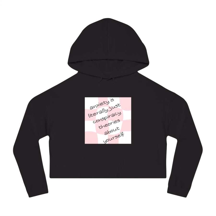 Anxiety Is - Women’s Cropped Hooded Sweatshirt