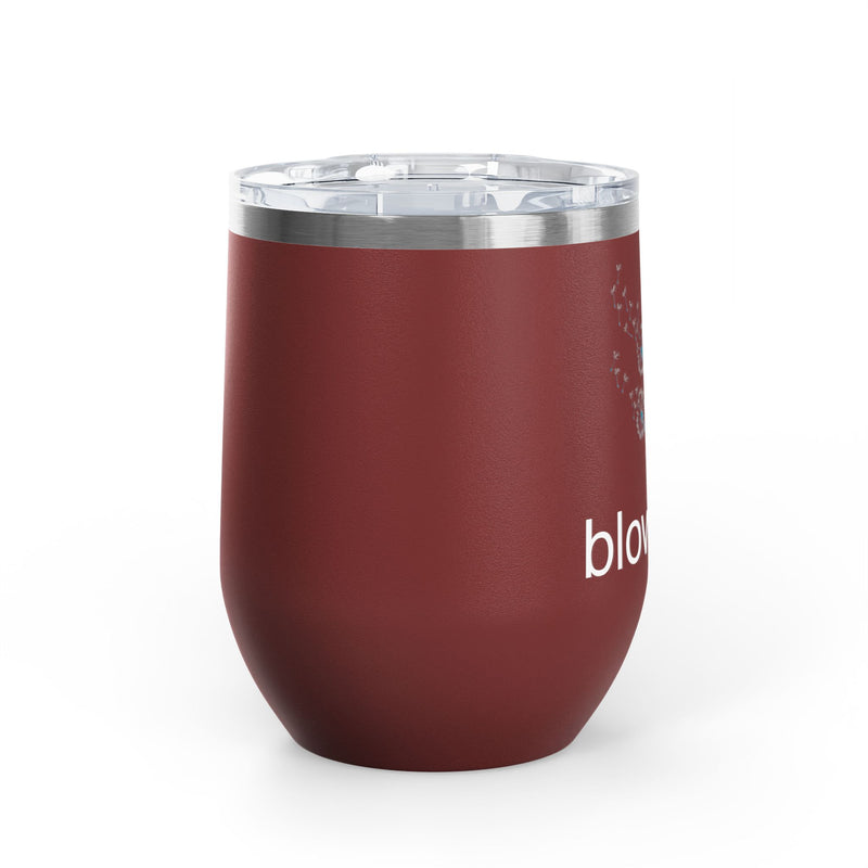 "Blow Me" Dandelions Wine Tumbler - Stainless Steel 12oz