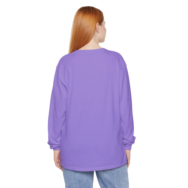 Pop Art Phone Call Long Sleeve T-Shirt — "What's the return policy on a man?" Oversized Tee