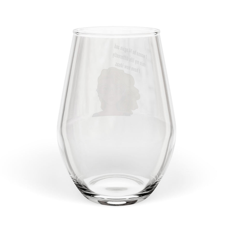 Pop Art Stemless Wine Glass – 14 Again