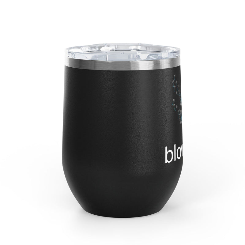 "Blow Me" Dandelions Wine Tumbler - Stainless Steel 12oz