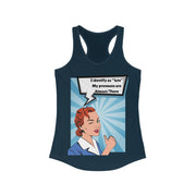 Identify as Late - Women's Ideal Racerback Tank