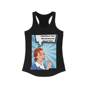 Identify as Late - Women's Ideal Racerback Tank