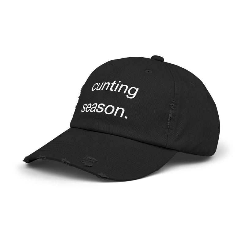 Distressed Hat - "Cunting Season" Sassy Baseball Cap