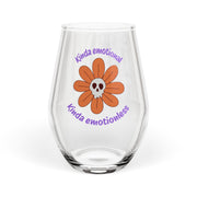 Stemless Wine Glass – Kinda Emotional Kinda Emotionless