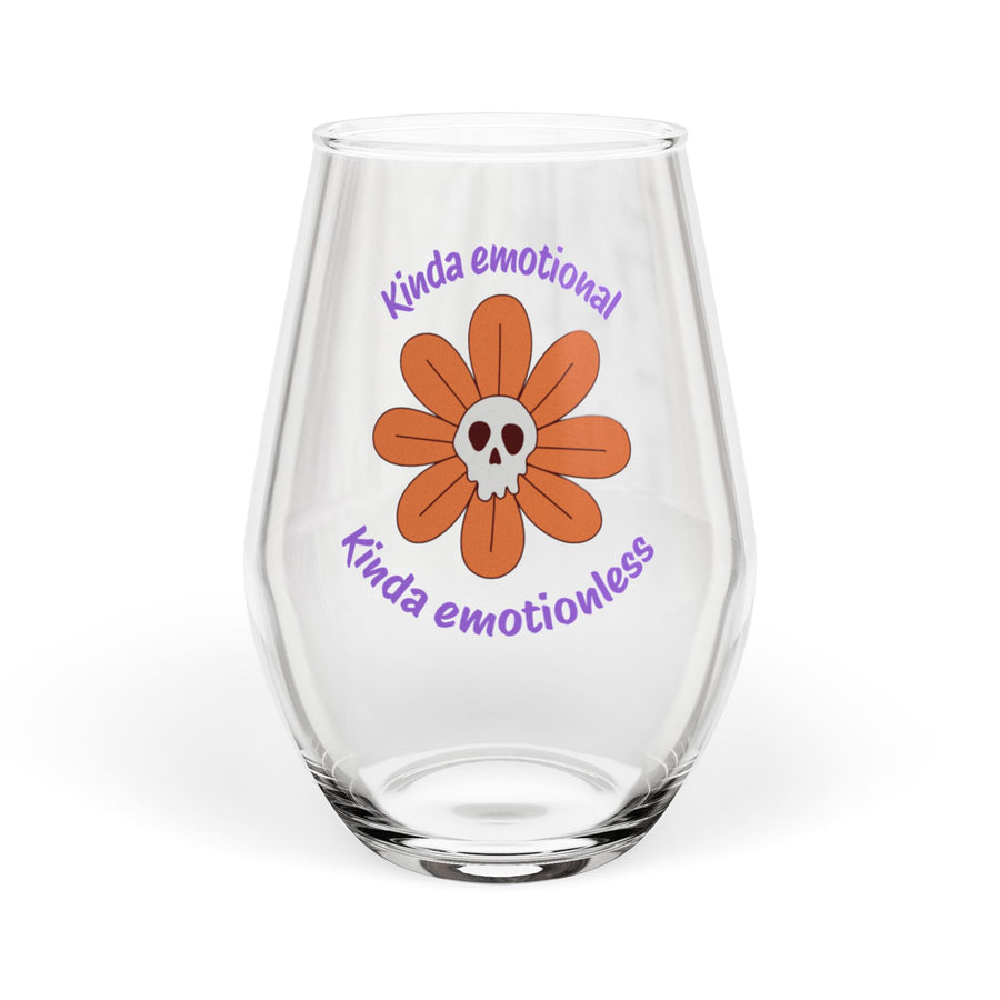 Stemless Wine Glass – Kinda Emotional Kinda Emotionless