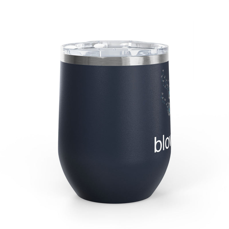 "Blow Me" Dandelions Wine Tumbler - Stainless Steel 12oz