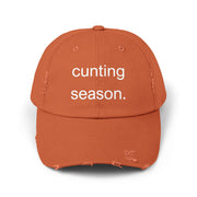 Distressed Hat - "Cunting Season" Sassy Baseball Cap