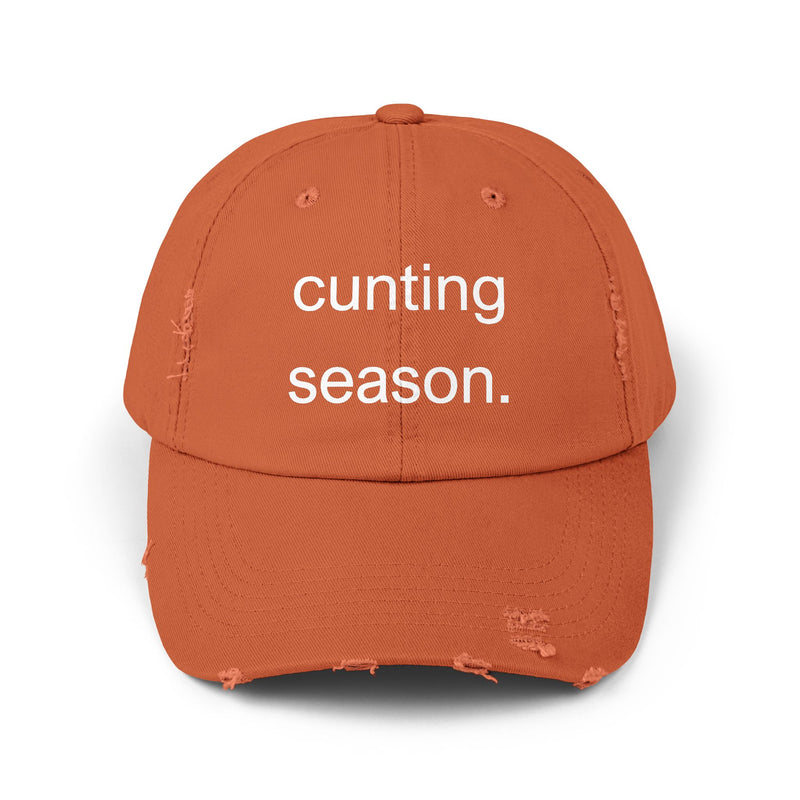Distressed Hat - "Cunting Season" Sassy Baseball Cap