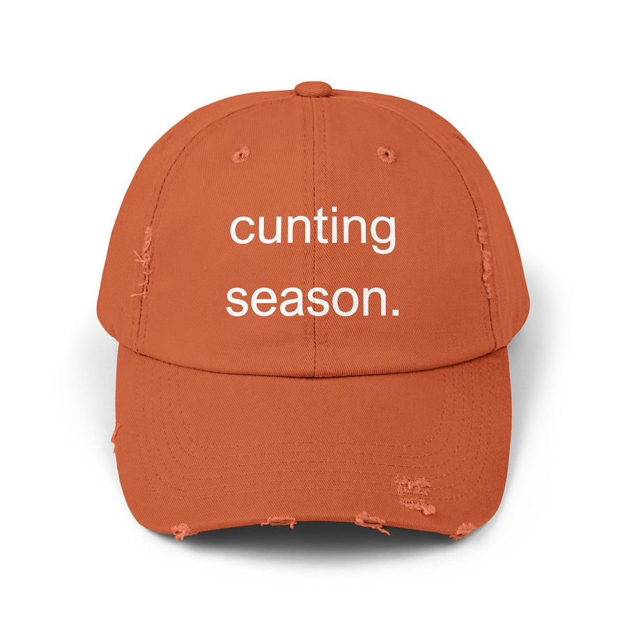Distressed Hat - "Cunting Season" Sassy Baseball Cap