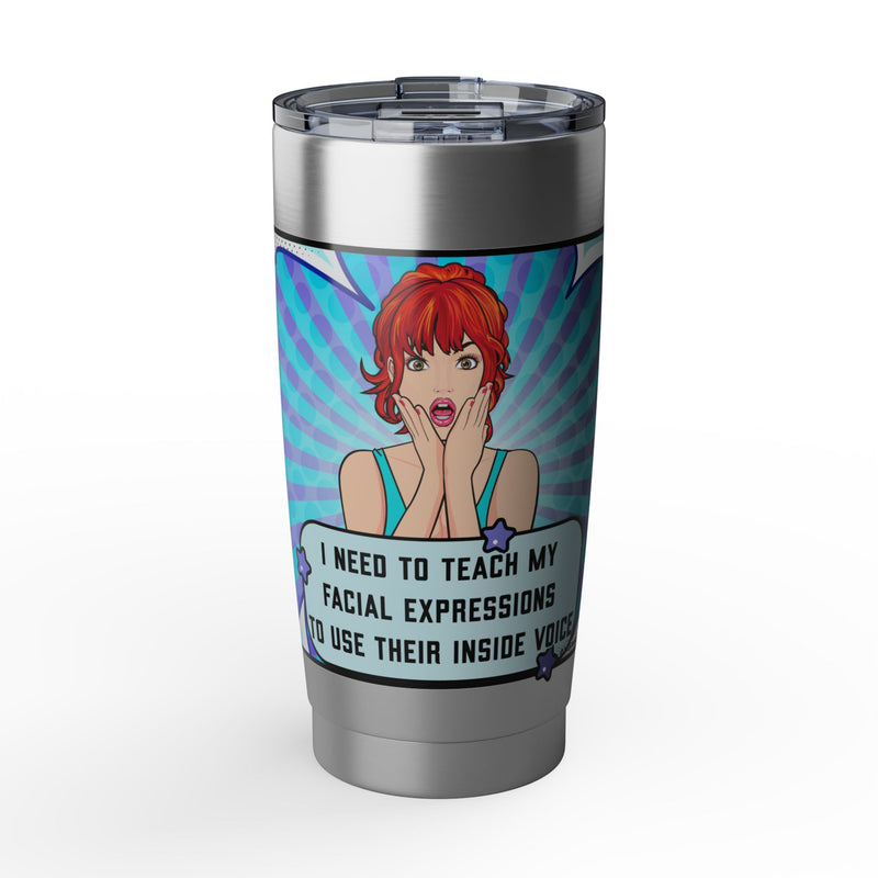 Retro Pop Art 'Facial Expressions' Vagabond 20oz Tumbler