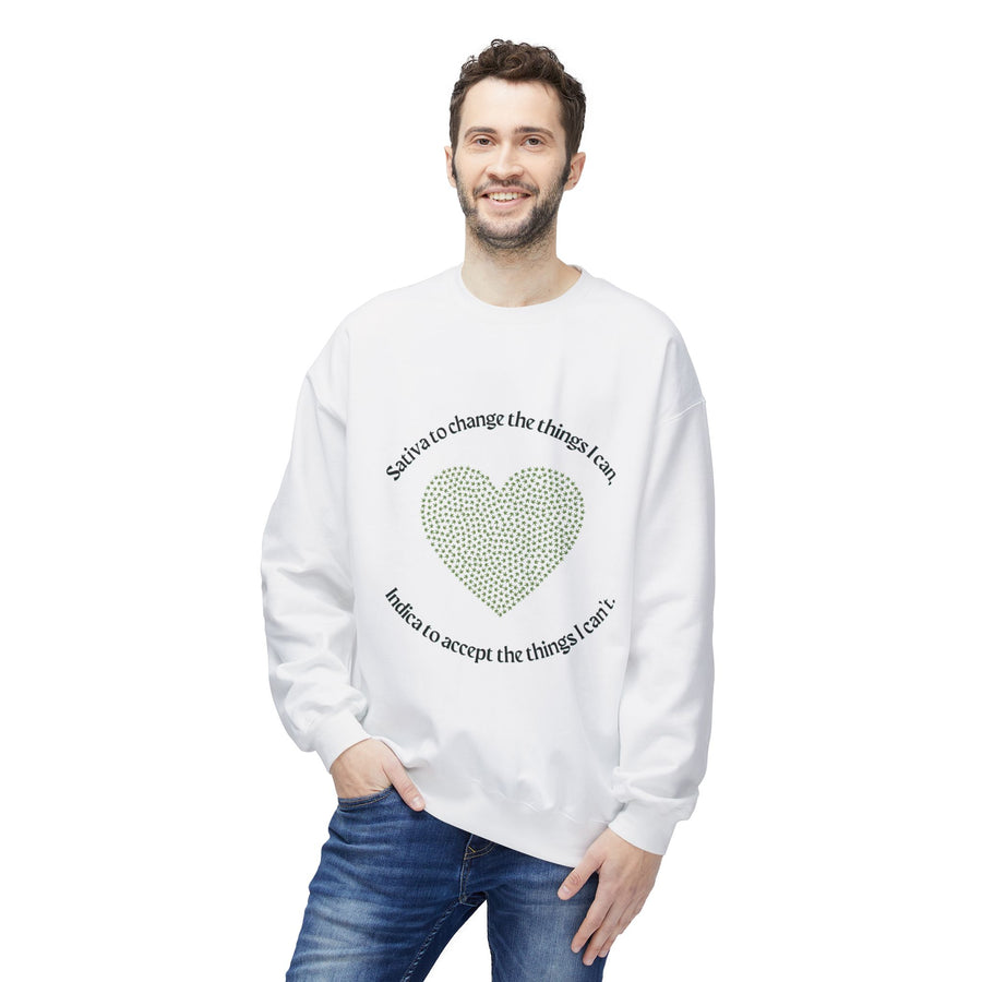 420 Serenity Prayer - Unisex Midweight Softstyle Fleece Crewneck Sweatshirt