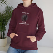 Sassy Cat Hoodie — "...I Am A Fucking Delight!" Graphic Hooded Sweatshirt