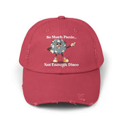 Distressed Cap — "So Much Panic... Not Enough Disco" Retro Disco Baseball Hat