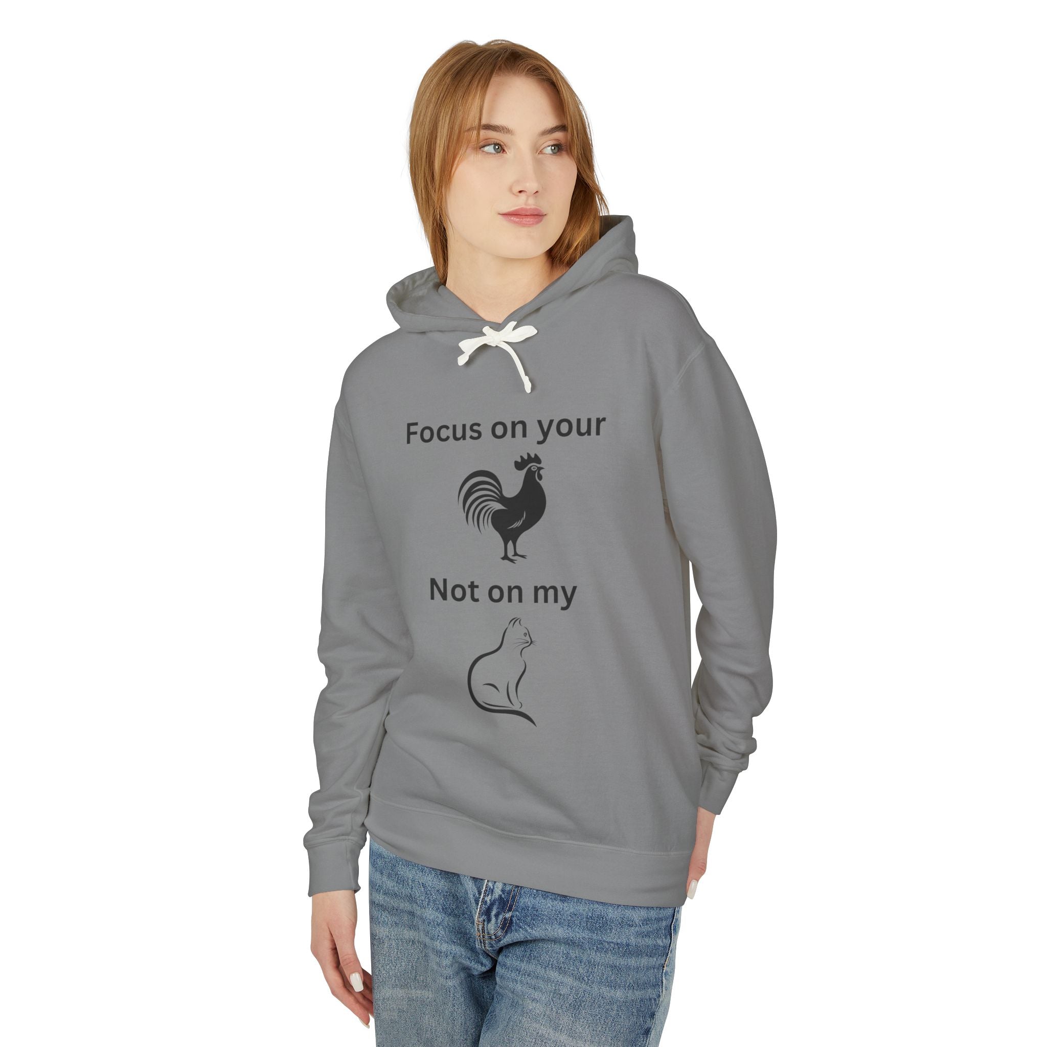 Focus On... - Unisex Lightweight Hooded Sweatshirt