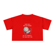 Crop Tee —  "I Knew Who I Was This Morning..." Wonderland T-shirt Top