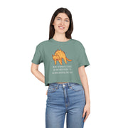 Crop Tee — Sassy Cat Graphic with Quote: "I’m Not As Mean As I Could Be, and I Need People To Be More Grateful For That" T-shirt Top