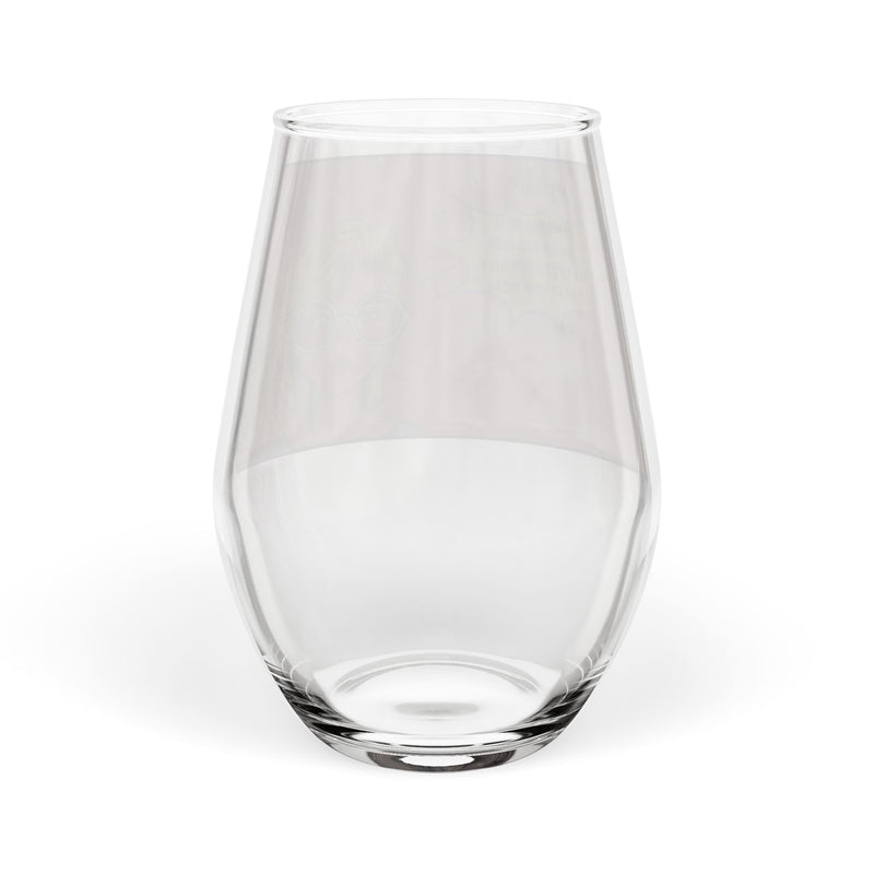 Retro Pop Art Stemless Wine Glass – 14 Again